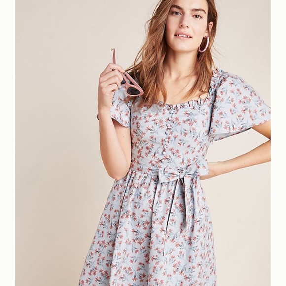 Anthropologie Dresses & Skirts - Gal Meets Glam MARIANNA FLORAL RUFFLE DRESS 6P